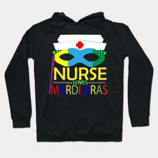 Nurse Loves Mardi Gras attractive Hoodie